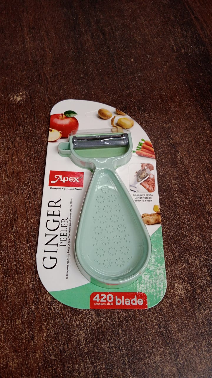 Apex Multipurpose Ginger Peeler with Stainless Steel Dual Blade Apex Multipurpose Ginger Peeler with Stainless Steel Dual Blade